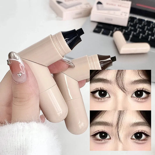 Dual-Ended Waterproof Eyeliner Stamp Pen | Black & Brown Eyeliner Stamp Pen Peaceful Pleasures Health and Wellness