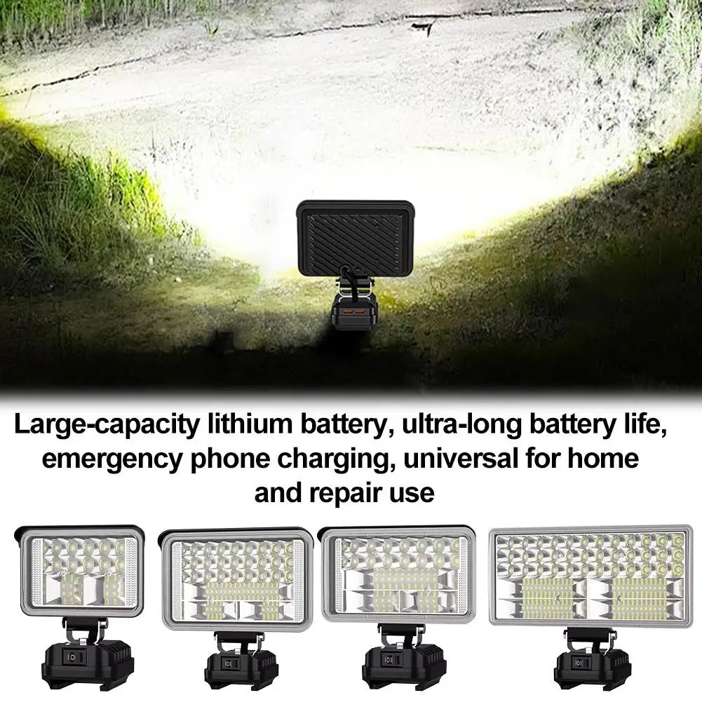 Repair Of Lithium Battery Lighting Fixtures Outdoor Camping Fishing Home Use Work Lights LED Mobile Phone Charging Peaceful Pleasures Health and Wellness