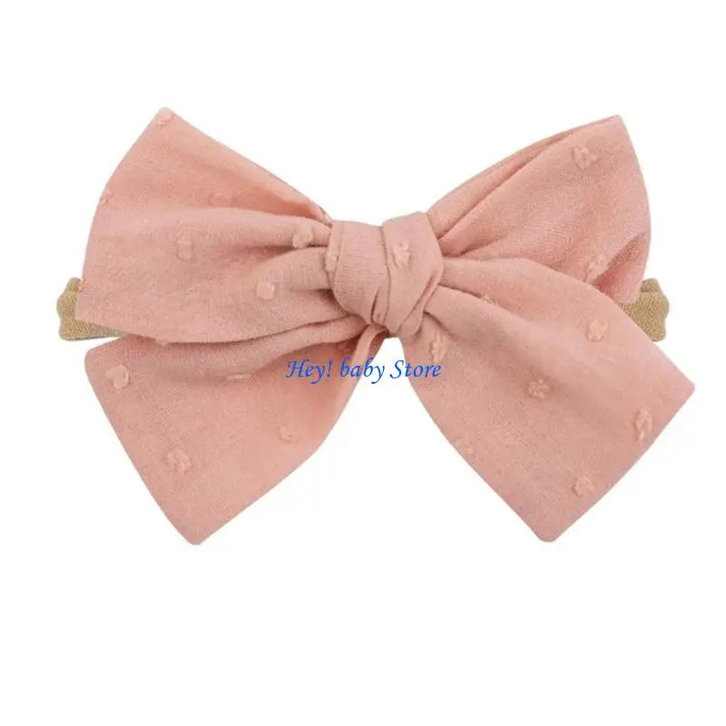 Baby Girl Bowknot Headband | Soft Elastic 0–24 Months