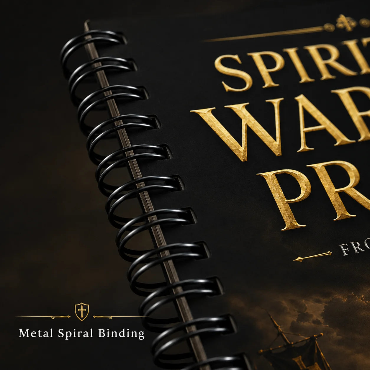 Spiritual Warfare Prayers A5 Spiral Guide Psalms Devotional Notebook
