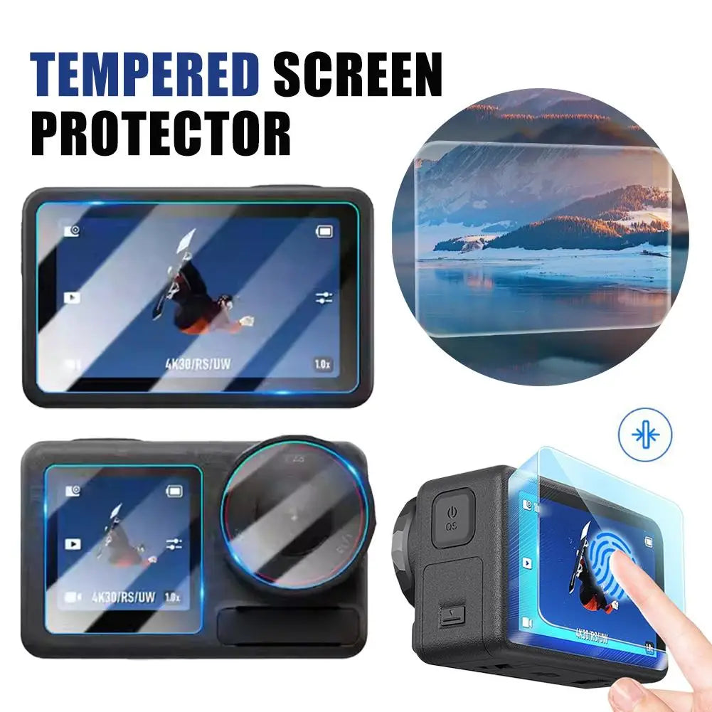 for DJI Action 6 Screen Empered Film DJI Osmo Action 6 Glass Film Curved Edge Film Sports Camera Accessories Peaceful Pleasures Health and Wellness