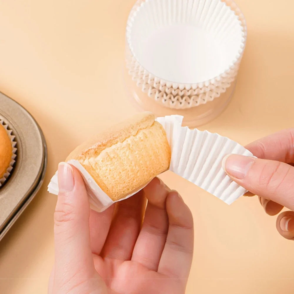 1000-Pack Greaseproof Cupcake & Muffin Liners – Food-Grade Paper Baking Cups, Oven Safe to 428°F