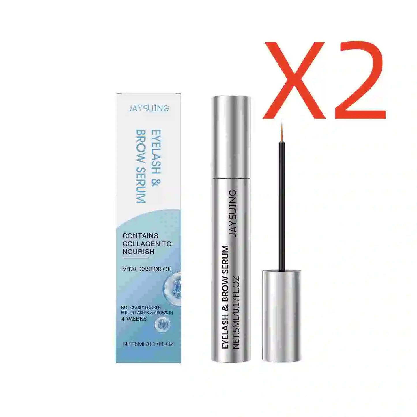 Eyelash Growth Serum Natural Ingredient Thicker Curling Lashes Lengthening Lifting Nourishing Moisturize Eyebrows Enhancer Serum Peaceful Pleasures Health and Wellness 2x5ml 15g
