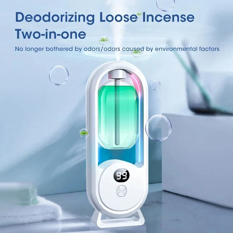 Automatic Home Fragrance Machine Essential Oil Diffuser Nebulizer Perfume Scent Machine for Kitchen and toilet deodorization Peaceful Pleasures Health and Wellness
