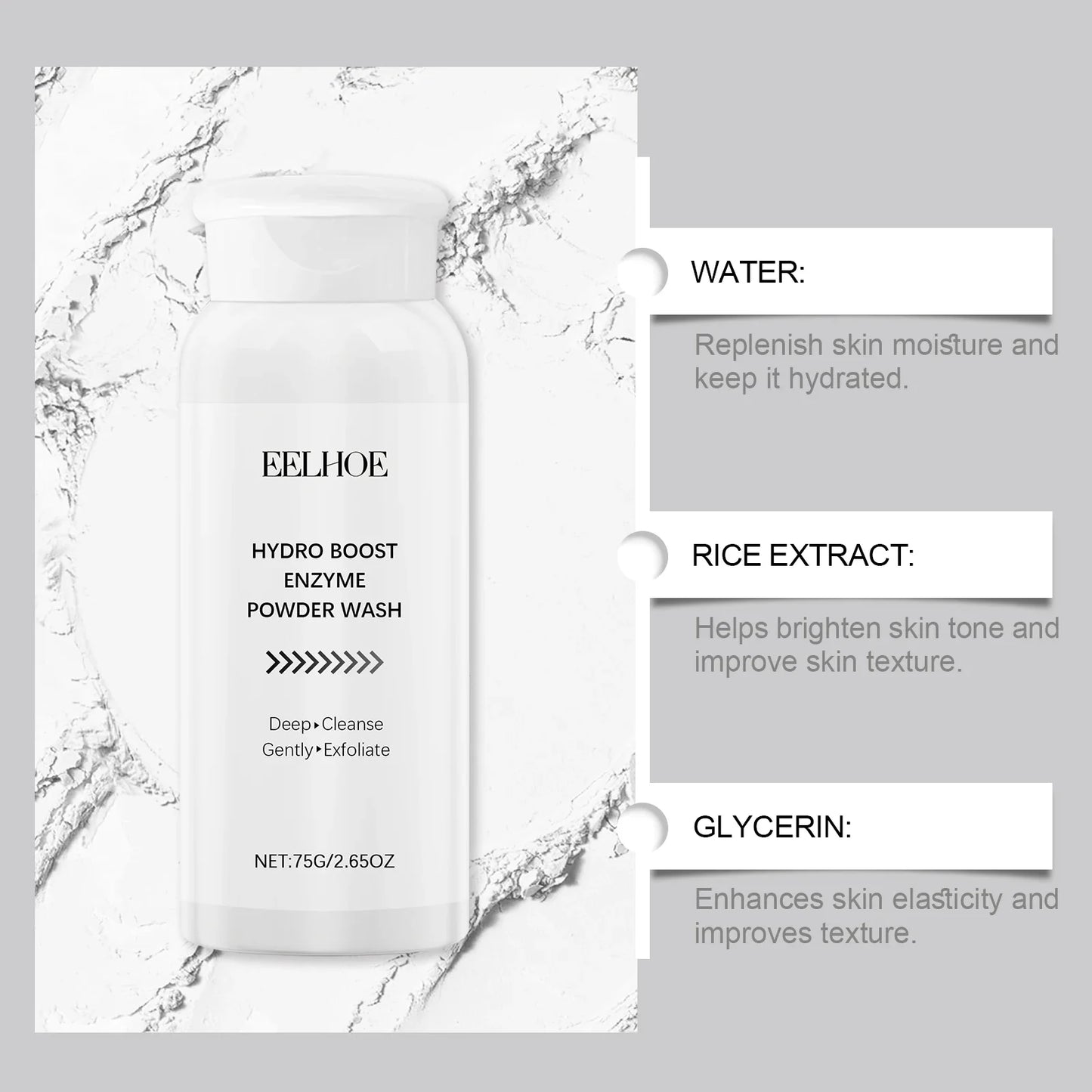 Eelhoe Enzyme Face Powder Wash – Oil Control & Pore Cleanser