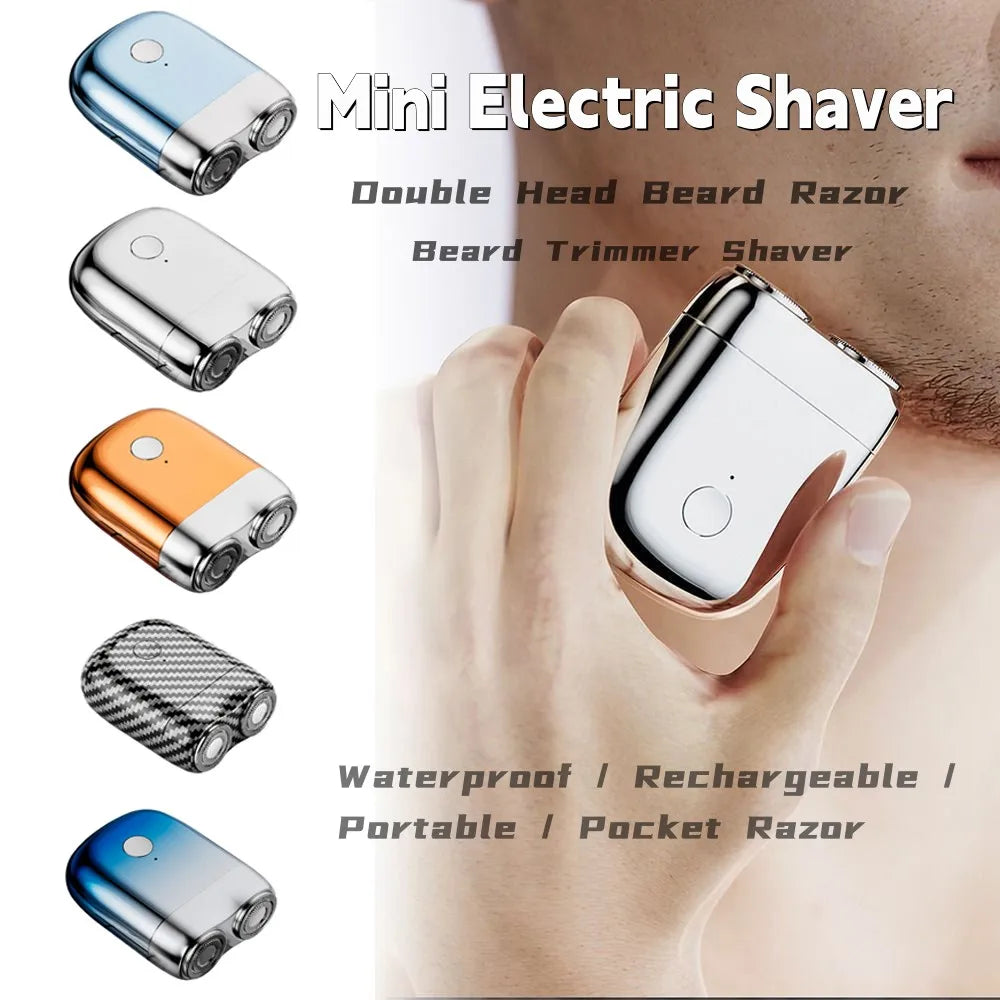 XMSJ Mini Electric Shaver – IPX7 Waterproof Pocket Razor