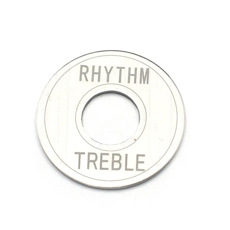 Guitar Metal Pick Switch Gasket Rhythm Treble Ring 33- Black Gold