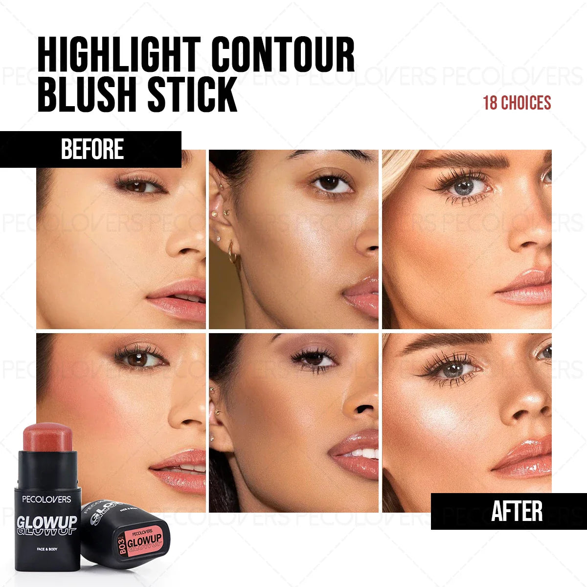 Natural 3D Contouring Cream – Bronzer & Highlighter for Beginners