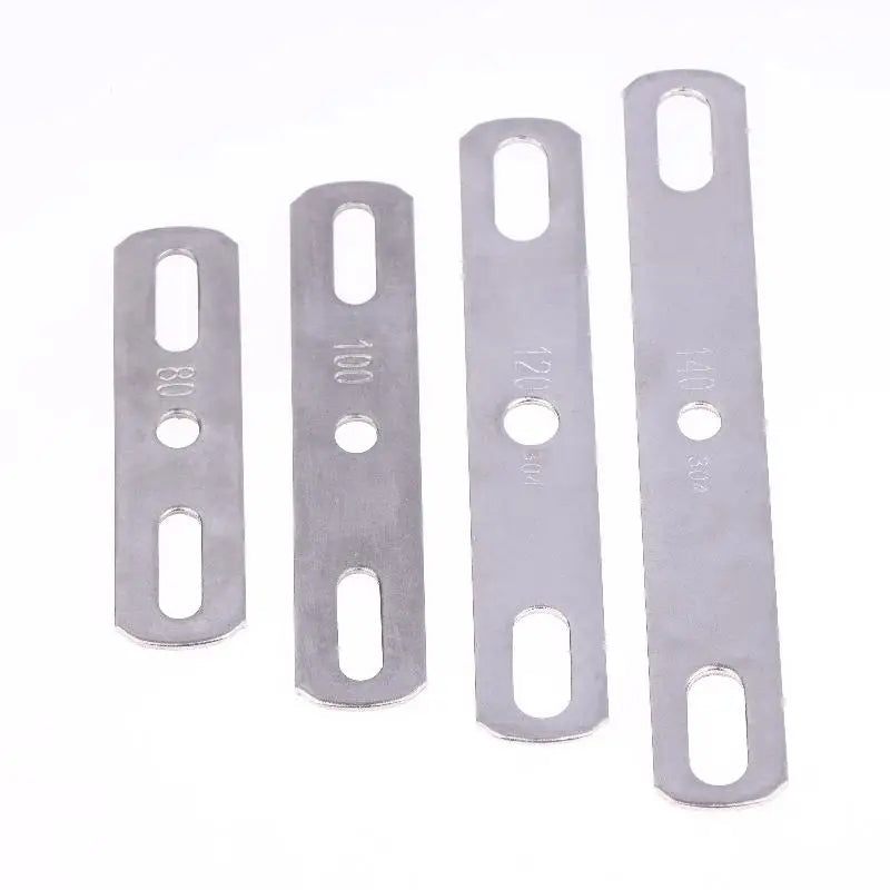 Double Hole Metal Straight Plate 304 Stainless Steel Thickened Flat Gasket With Holes Blocking Plate Bolt Accessories Peaceful Pleasures Health and Wellness