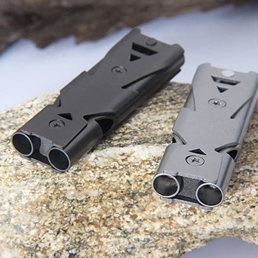 120dB Aluminum Alloy Emergency Survival Whistle | SOS Safety Emergency Survival Whistle Peaceful Pleasures Health and Wellness
