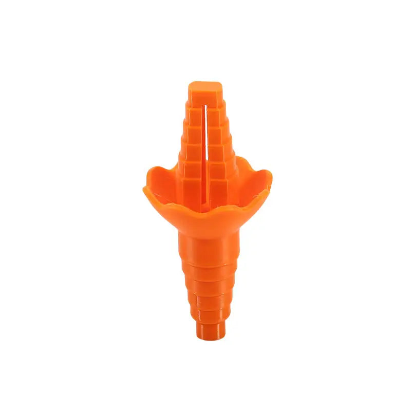 Bottle Emptying Transfer Connector Anti‑Spill Liquid Drainage Funnel Refill Dispenser Adapters Cosmetic Bottle Pour Accessories Peaceful Pleasures Health and Wellness Orange-2Pcs