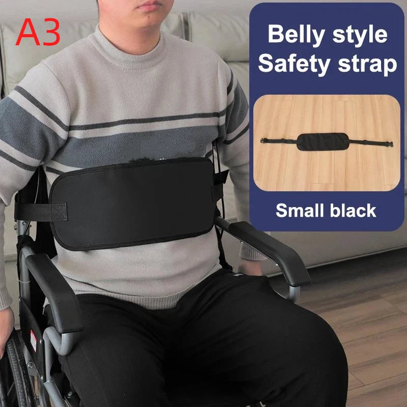 Wheelchair Waist Strap Belt Breathable Elderly Wheelchair Anti-Fall Azimuth Support Fixing Straps Nursing Band For Elderly Peaceful Pleasures Health and Wellness A3