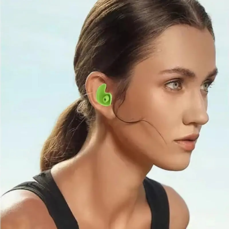 Swimming Earplugs & Nose Clip Set, Silicone Waterproof Noise-Reducing Sleep Plungers, Swimming Accessories for Adults & Kids Peaceful Pleasures Health and Wellness