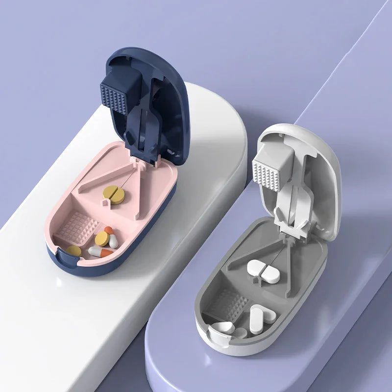 Portable Pill Splitter & Cutter with Storage Case | Quartet Pill Splitter & Case Peaceful Pleasures Health and Wellness