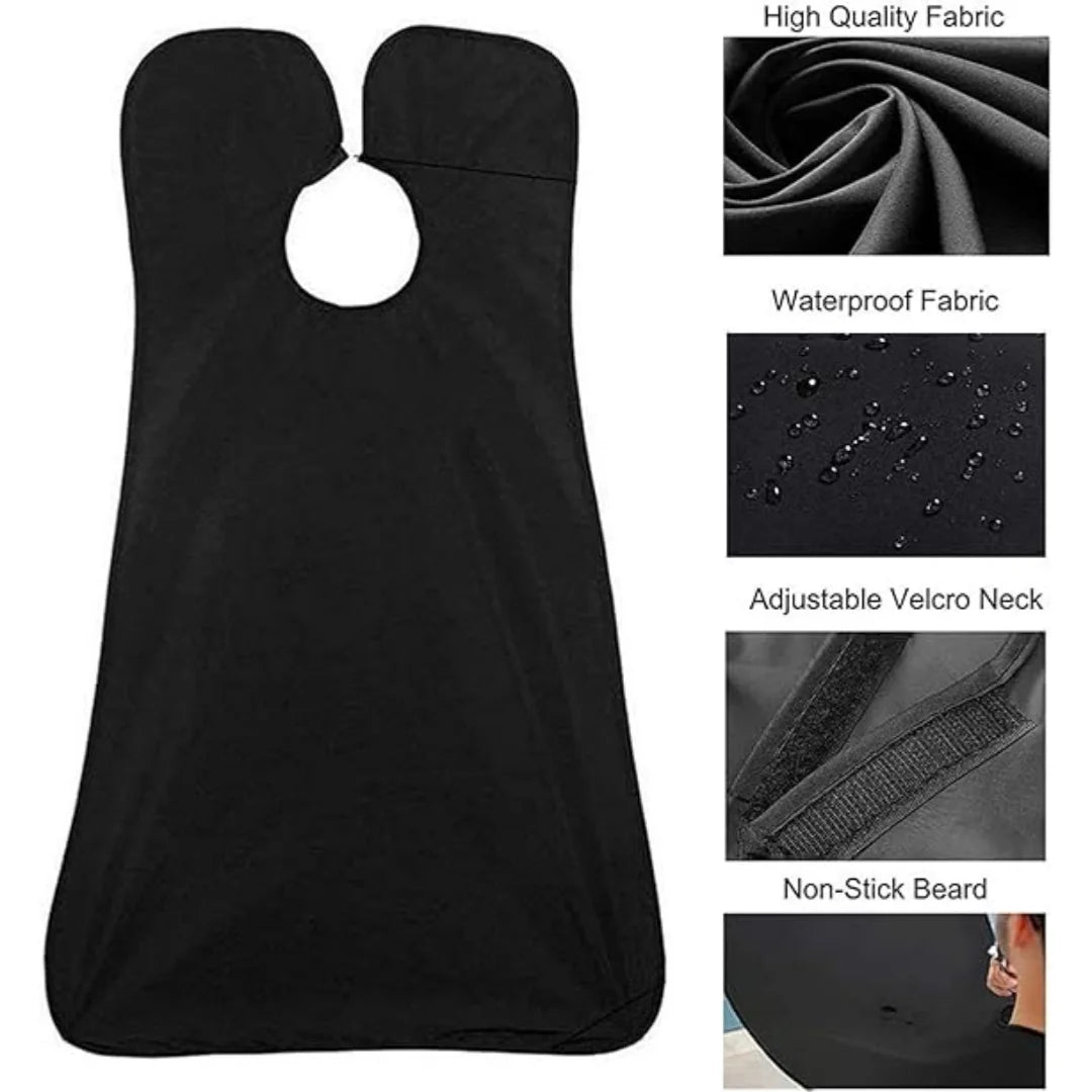 Shaving Men's Shave Beard Apron Shaving Cloth Belt Transparent Suction Cup Care Cleaning Beard Shave Apron Men's Gift Peaceful Pleasures Health and Wellness