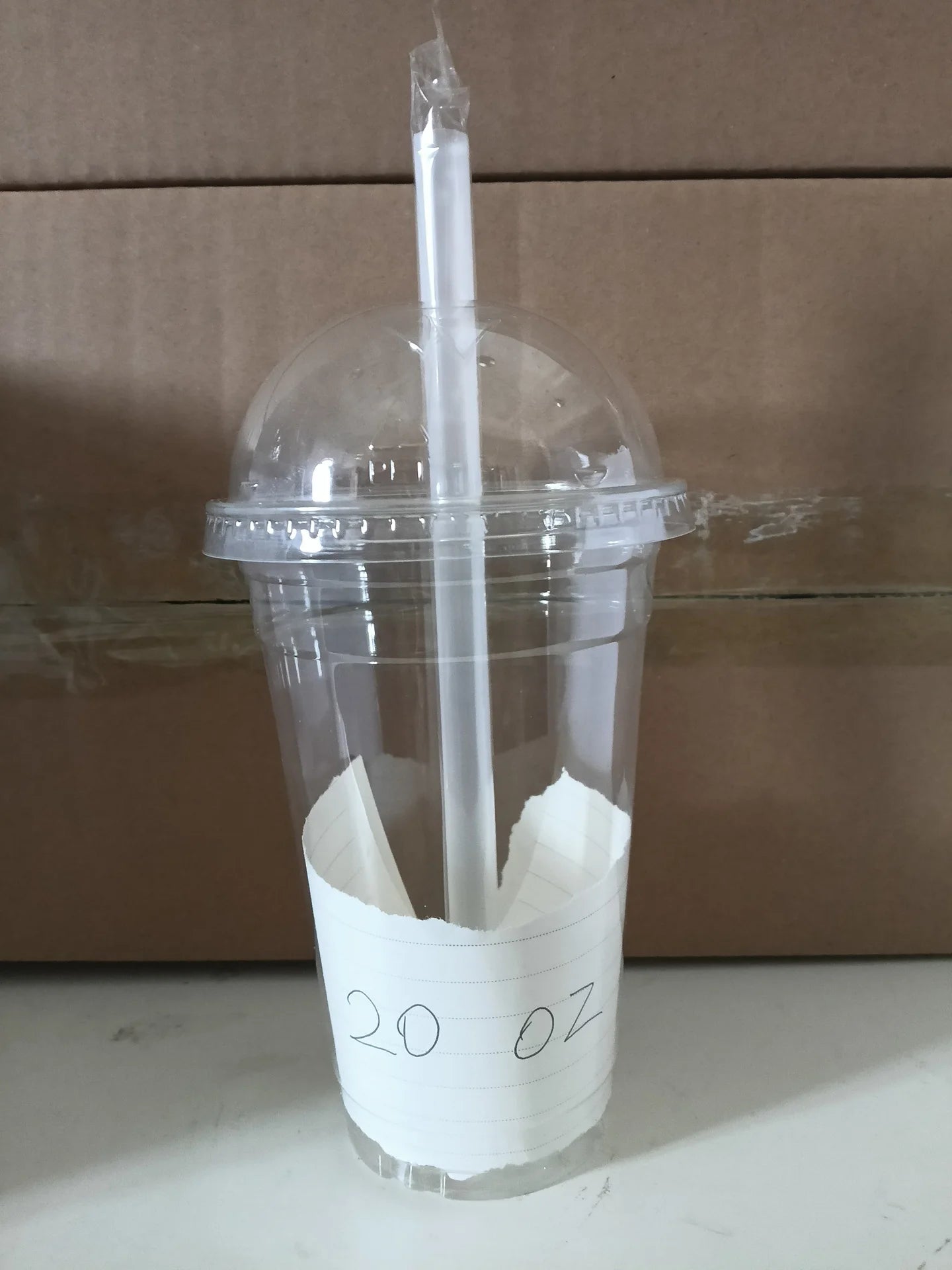 50Sets Disposable Plastic Cups with Dome Lids and Wide Straws To Go Iced coffee Cups BPA Free Clear Parfait and Smoothie Cups Peaceful Pleasures Health and Wellness 20OZ Straight 50pcs