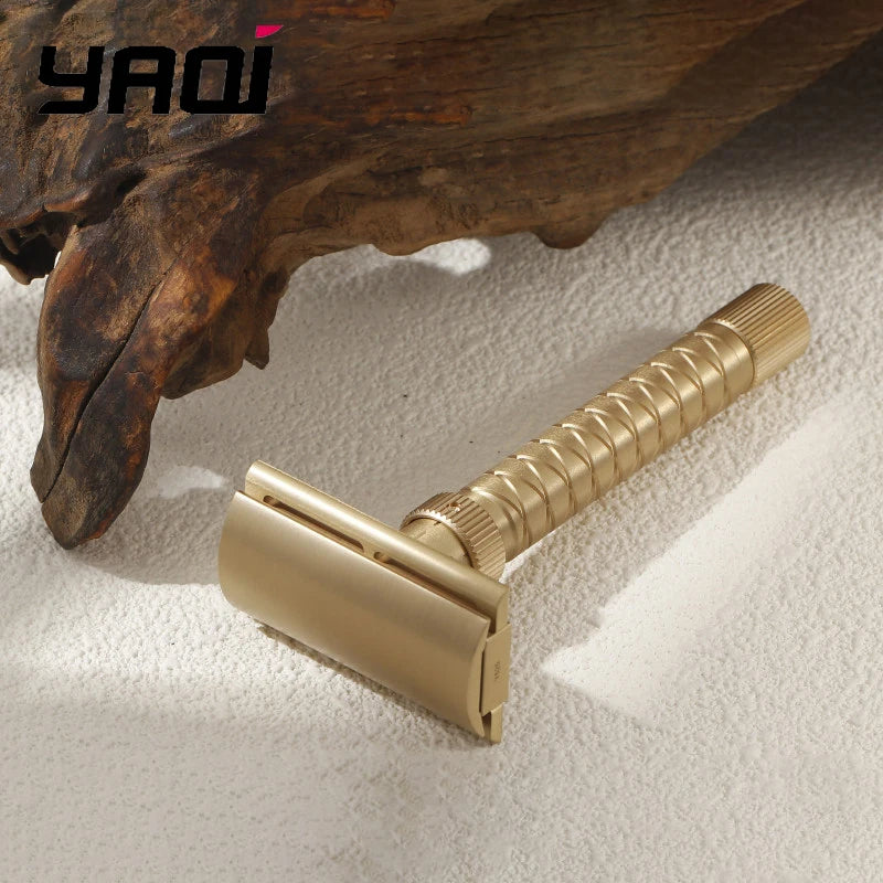 2026 New Arrival！Yaqi Brass V2 Safety Razor 100% Brass Material Adjustable With 90mm Length 12mm Diameter - the Final Cut Peaceful Pleasures Health and Wellness