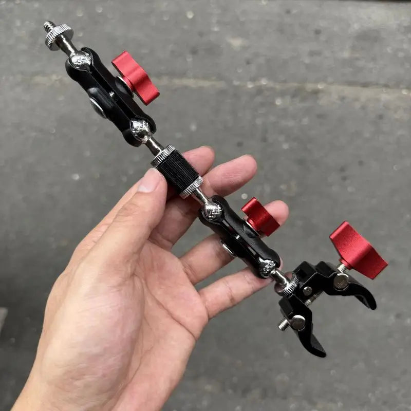 Metal Super Clamp & Double Ball Head Magic Arm Camera Mount
