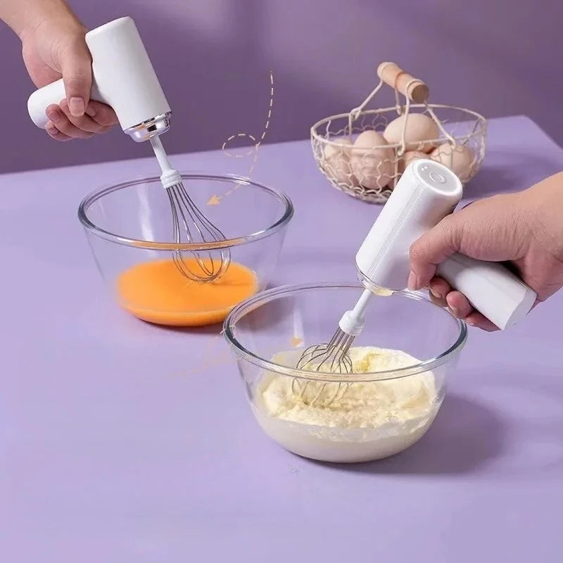 Mini Wireless Household Electric Egg Beater Automatic Handheld Whipping Cream Mixer Small Mixer Practical Household Kitchen Tool Peaceful Pleasures Health and Wellness