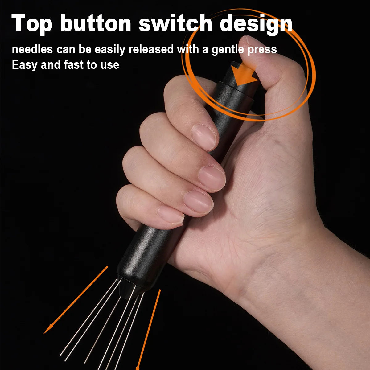 WDT Espresso Distribution Tool, Tamper With Retractable Stainless Steel Needle, Stirrer Tool For Barista-Grade Precision Brewing Peaceful Pleasures Health and Wellness