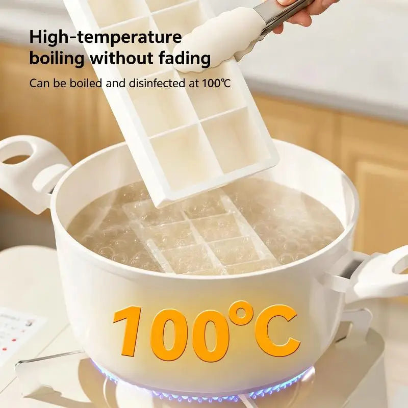 Silicone Ice Cube Tray with Leak-Proof Lid | Easy Release