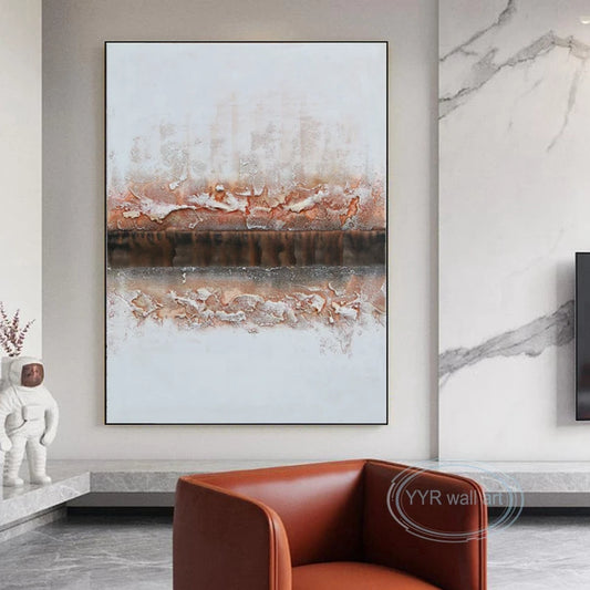 Wall Decoration Oil Painting Modern Handmade Abstract Canvas Hanging Poster Living Room Bedroom Restaurant Thick Texture Picture Peaceful Pleasures Health and Wellness