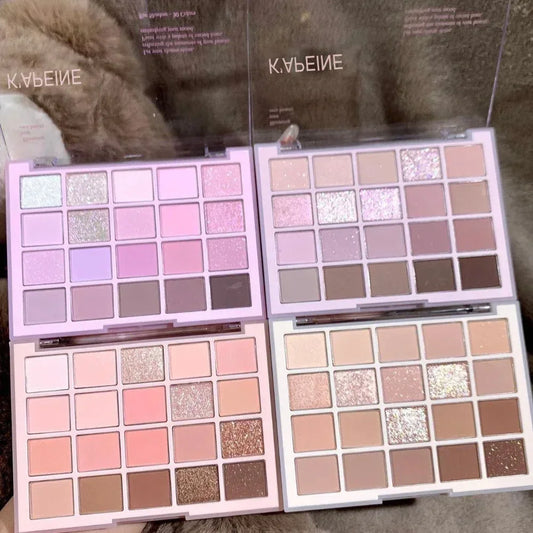 20-Color Korean Eyeshadow Palette | Matte Glitter Shimmer Eyeshadow Palette Peaceful Pleasures Health and Wellness