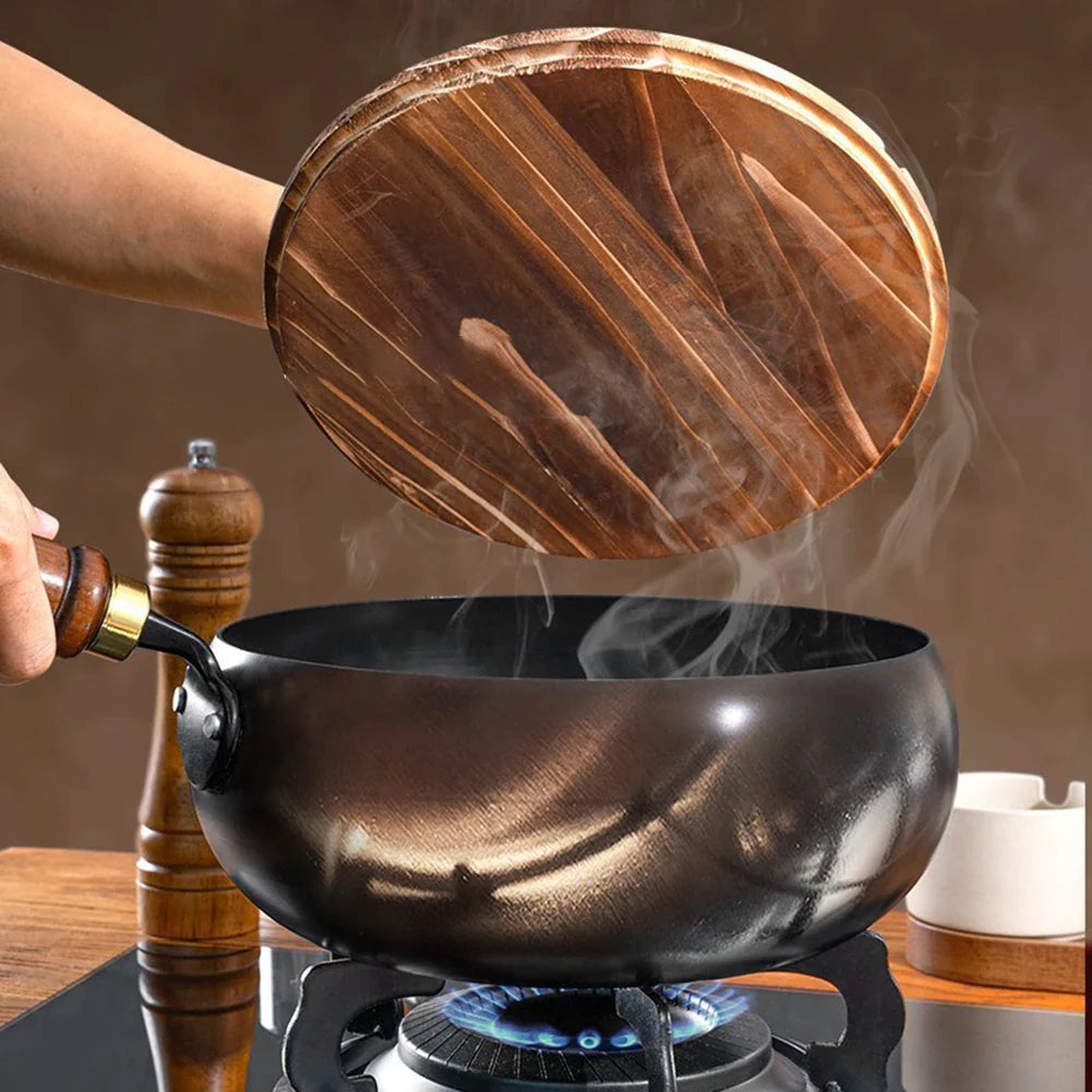 Hand Forged Iron Wok – Chinese Big Belly Uncoated Frying Pan