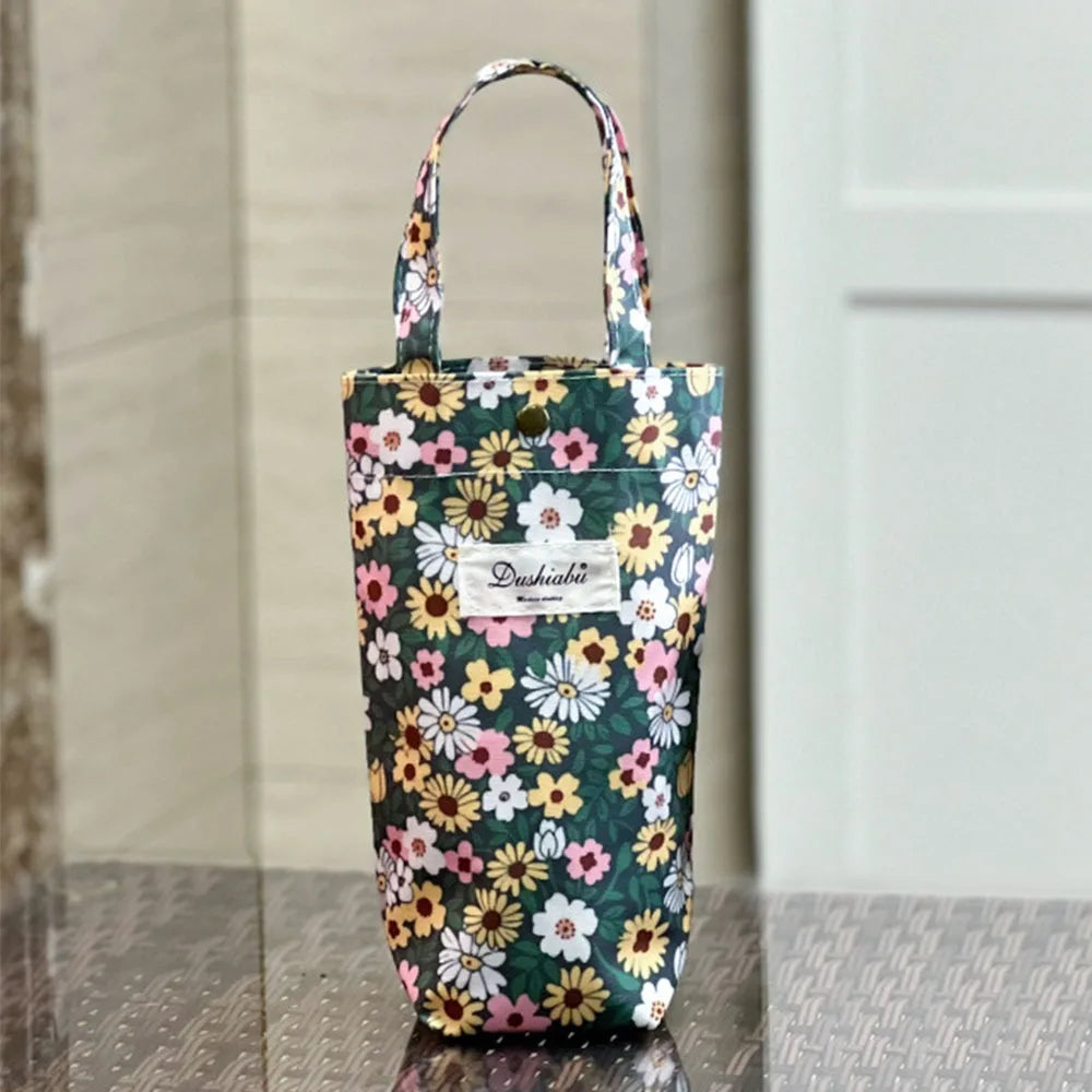 Cute Insulated Water Bottle Carrier Pouch | Cup Sleeve Bag