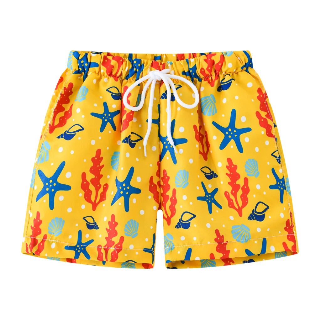 Boys Swim Trunks UPF 50+ Quick-Dry Beach Shorts Kids 3–13Y