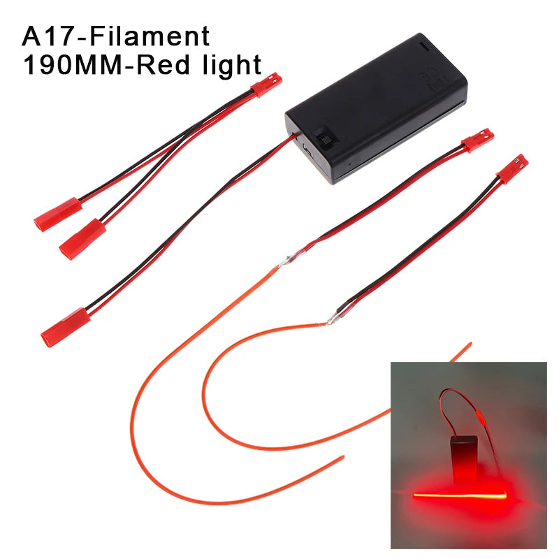 DC3V LED COB Filament Flexible Lamp 3000K 6000K 110mm 190mm 300mm Bulb Parts LED Diode Decor With AA Batteries Box Peaceful Pleasures Health and Wellness A17