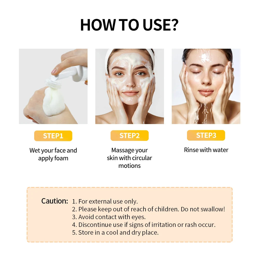 Turmeric Face Wash, Turmeric Cleanser, Turmeric Foaming Cleanser for All Skin Types Peaceful Pleasures Health and Wellness