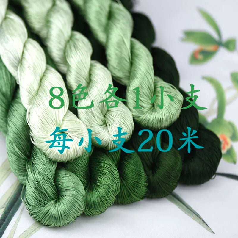 100% Silk Embroidery Thread Set – DIY Floral Hand Embroidery