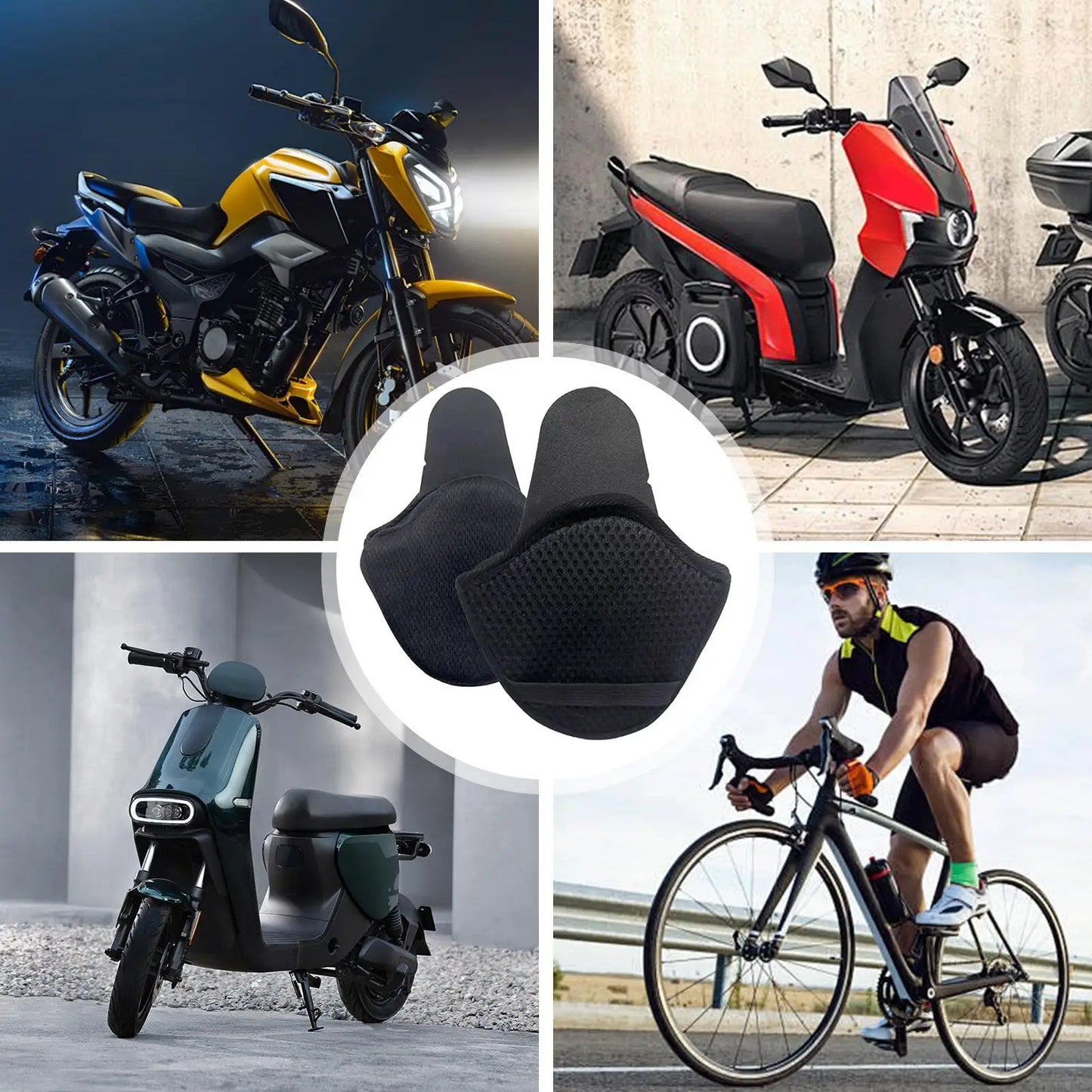 Motorcycle Helmet Earmuffs – Detachable Windproof Winter Ear Pads