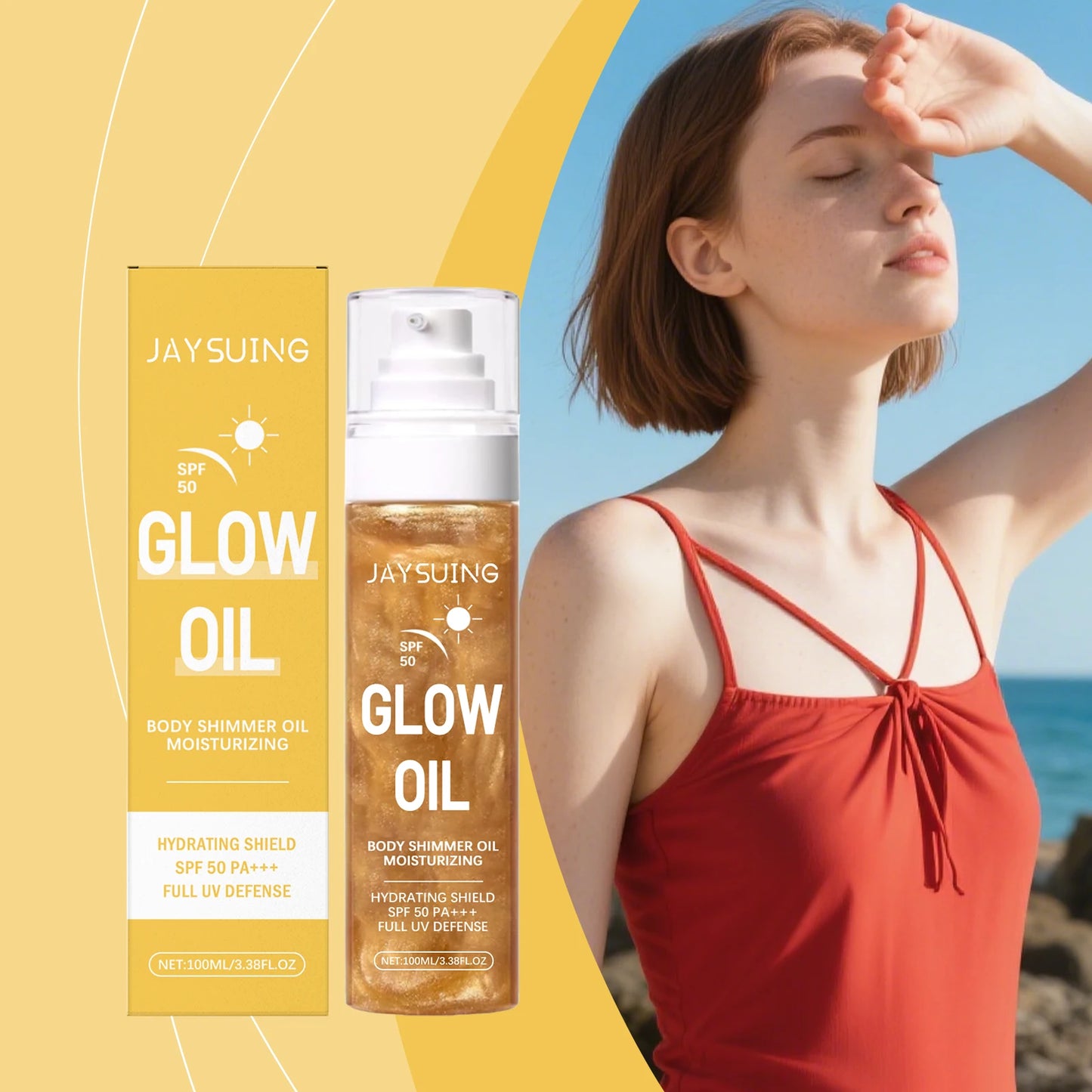 Coconut Shining Sunscreen Oil Reduce Sunburn Long Lasting Protection Skin Inhibit Melanin Production Waterproof UV Resistant Oil Peaceful Pleasures Health and Wellness
