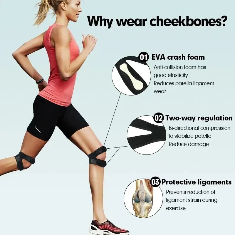 Patellar Knee Band – Compression Support for Running & Sports Knee Compression Band Peaceful Pleasures Health and Wellness