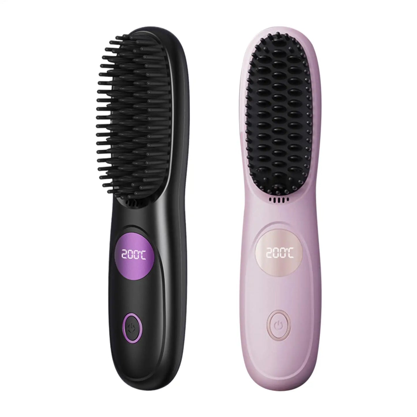 Cordless USB Rechargeable Ceramic Hair Straightener Comb