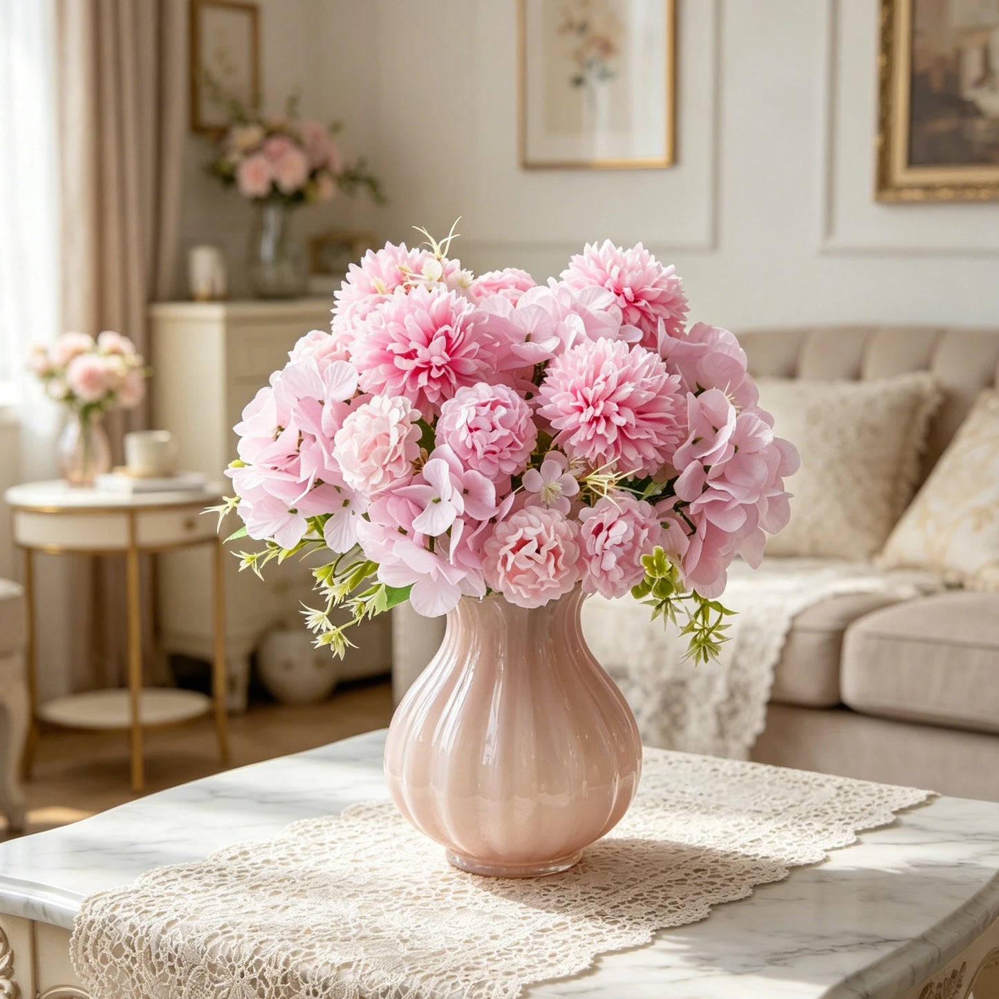 Silk Ball Chrysanthemum Artificial Flowers – Wedding & Home Décor