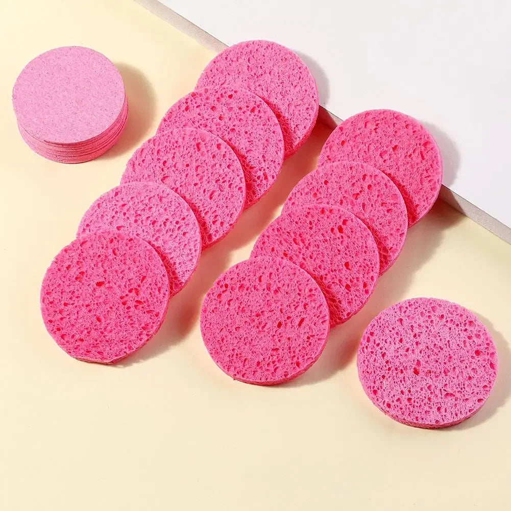 10PCS/Kit Compressed Facial Sponges, Cosmetic Hydrotherapy Sponge Spa Face Pads for Daily Cleansing, Makeup Removal, Exfoliation Peaceful Pleasures Health and Wellness