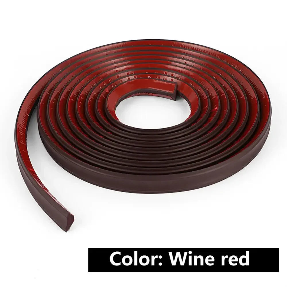 5M Self-Adhesive PVC Corner Trim Molding Strip | Skirting Line