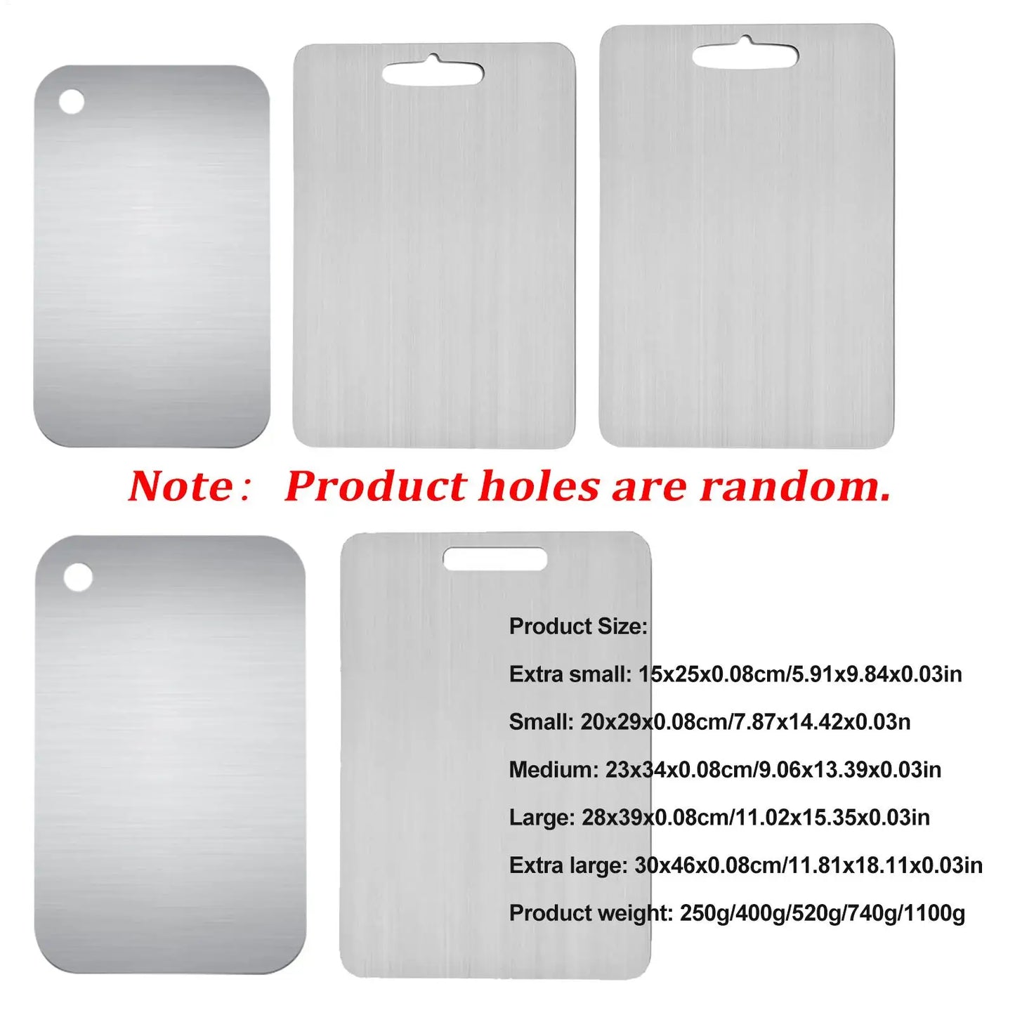 Double-Sided Stainless Steel Cutting Board | Food-Grade Mat