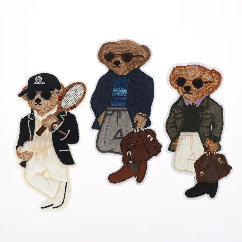 1Pcs Large Bear Clothing Patch for DIY Craft Projects Peaceful Pleasures Health and Wellness