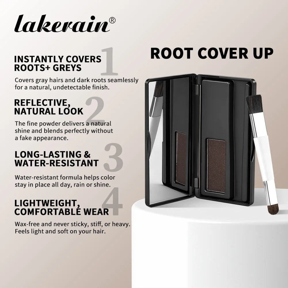 Lakerain Hair Root Covering Decoration Precise Application Hair Root Hairline Long Lasting Waterproof Natural Covers White Hairs Peaceful Pleasures Health and Wellness