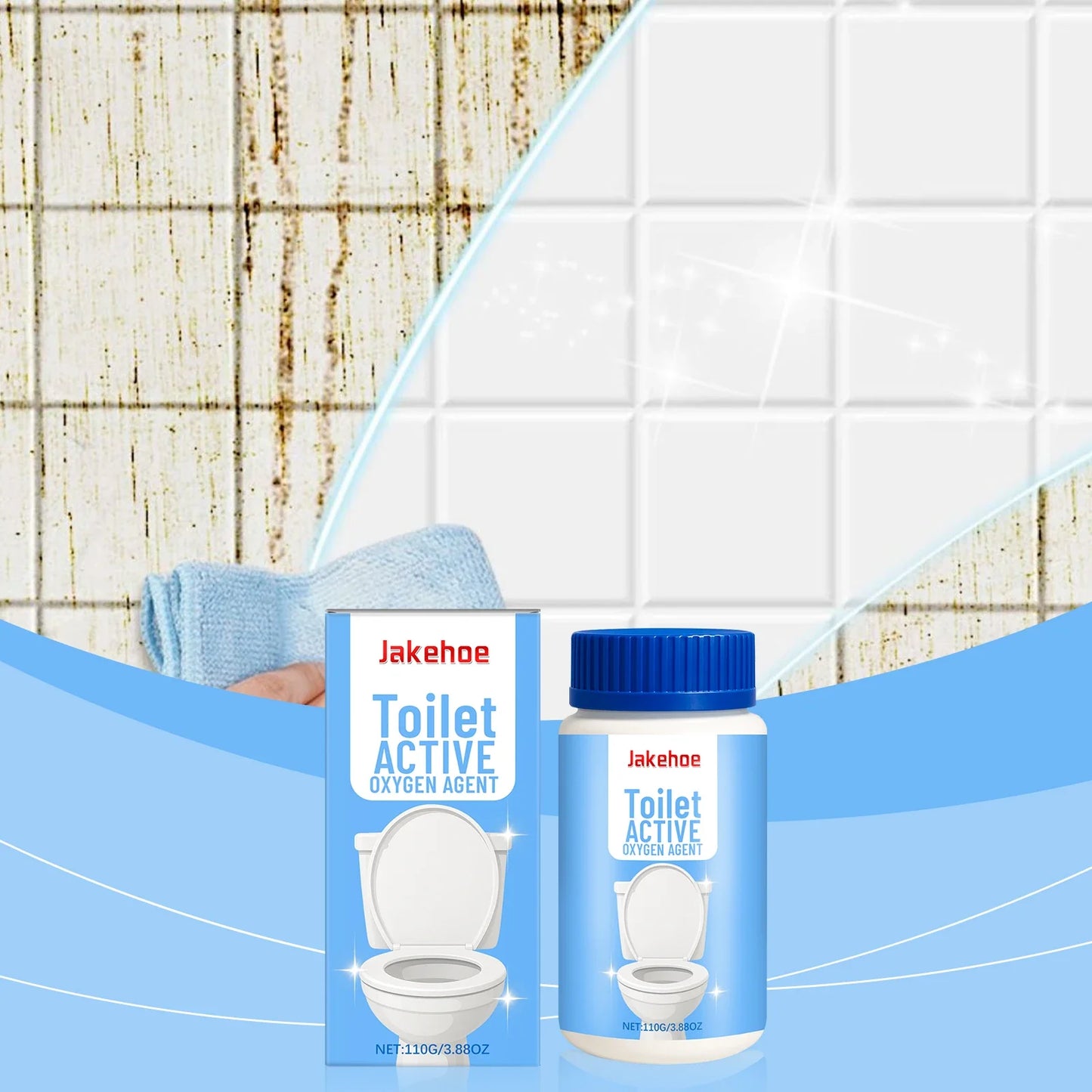 Jakehoe Toilet Cleaner Powder – Descaling & Odor Removal