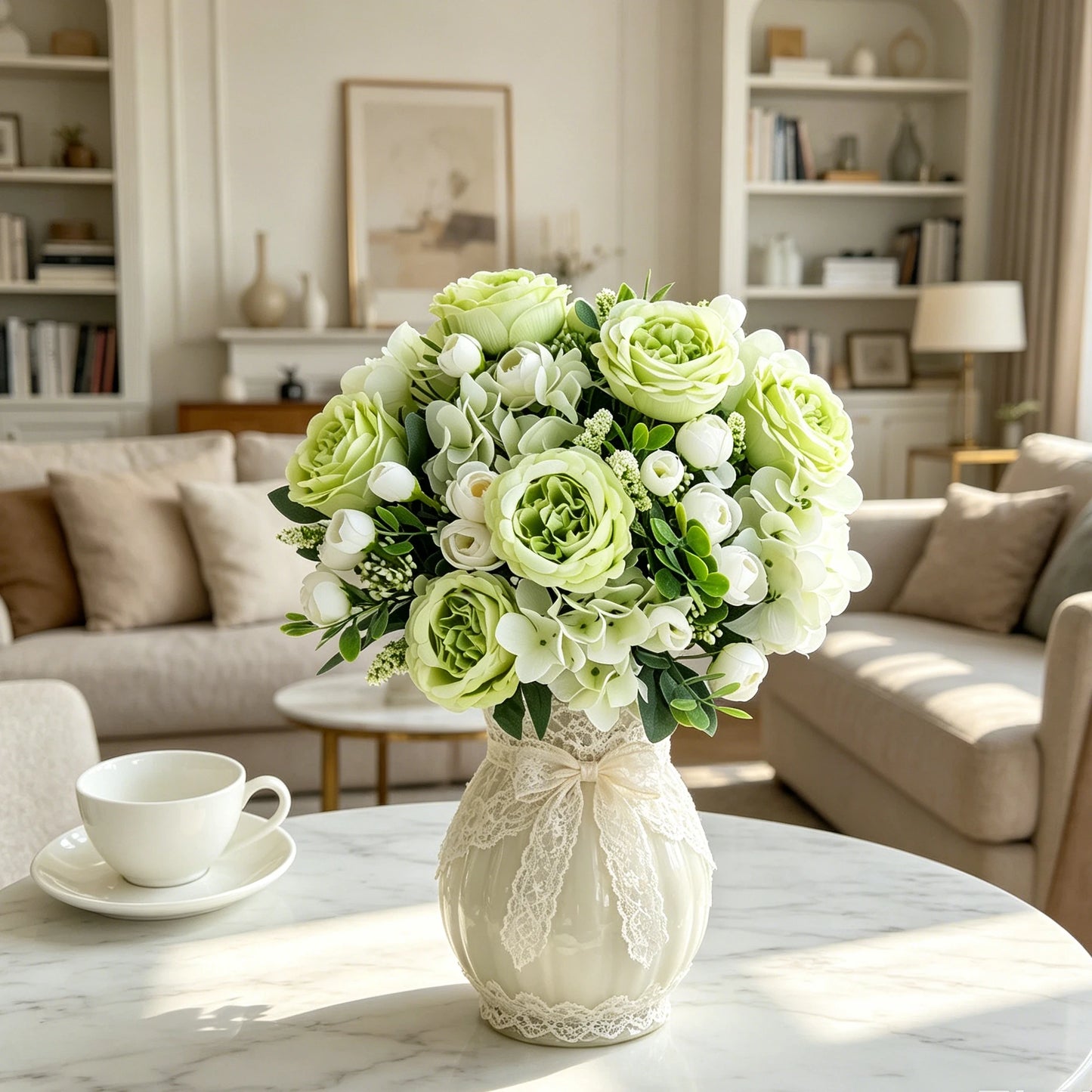 Silk Peony Artificial Flowers – Wedding & Home Décor Bouquet