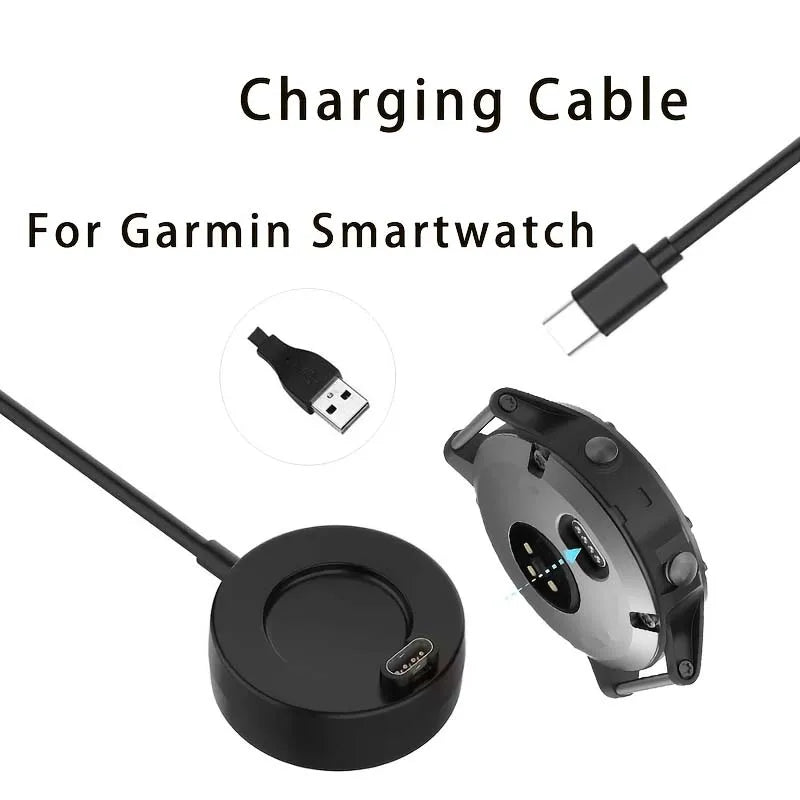 Fast Charging USB Charging Dock for Garmin Vivoactive 3/4/4S, Fenix 5S/5X/6S/6X,Venu 2/2S,Durable Cable for Smartwatch Charging Peaceful Pleasures Health and Wellness