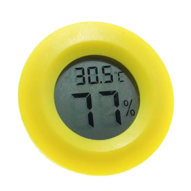 Reptile Aquarium Accessories Temperature Sensor High Precision Digital Humidifier Thermometer Pet Products Air Conditioning Peaceful Pleasures Health and Wellness Yellow