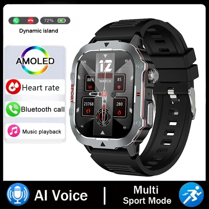 COTAUL Military Smartwatch Men | 2.19" BT Calling Fitness Tracker