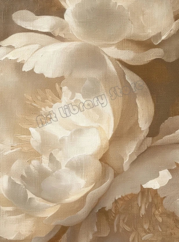 Vintage Flower Magnolia Peony Tulips Fresh Plant Painting on Canvas Poster and Print Minimalist Wall Art Pictures Home Decor Peaceful Pleasures Health and Wellness