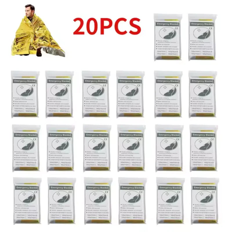 Emergency Thermal Survival Blanket 130×210cm | Foil First Aid